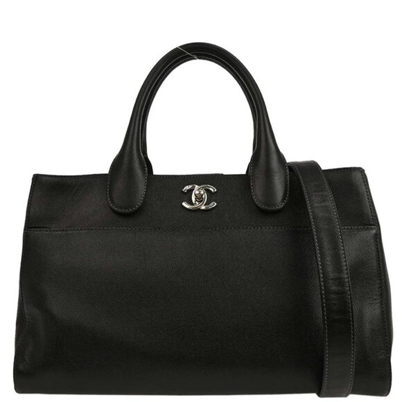 Chanel Black Calfskin Executive Cerf Tote Handbag - Picture 1 of 10